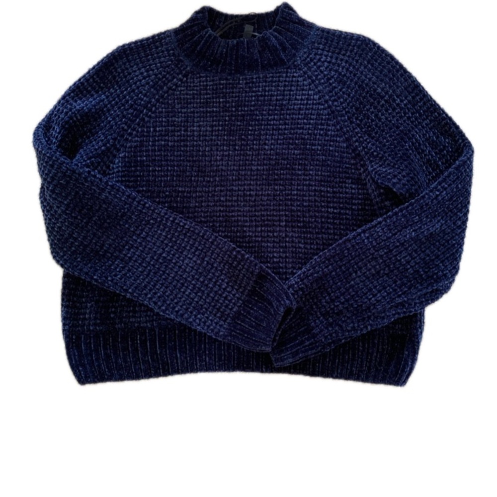 H&M Divided Dark Blue Textured Sweater